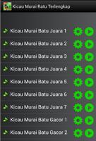 Kicau Murai Batu Terlengkap اسکرین شاٹ 1