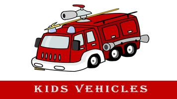 Poster learn vehicles for kids