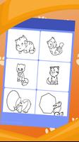 kids coloring and drawing cat capture d'écran 1