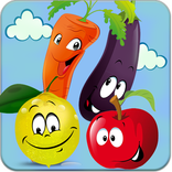Fruit and vegetable, game for kids,world of useful