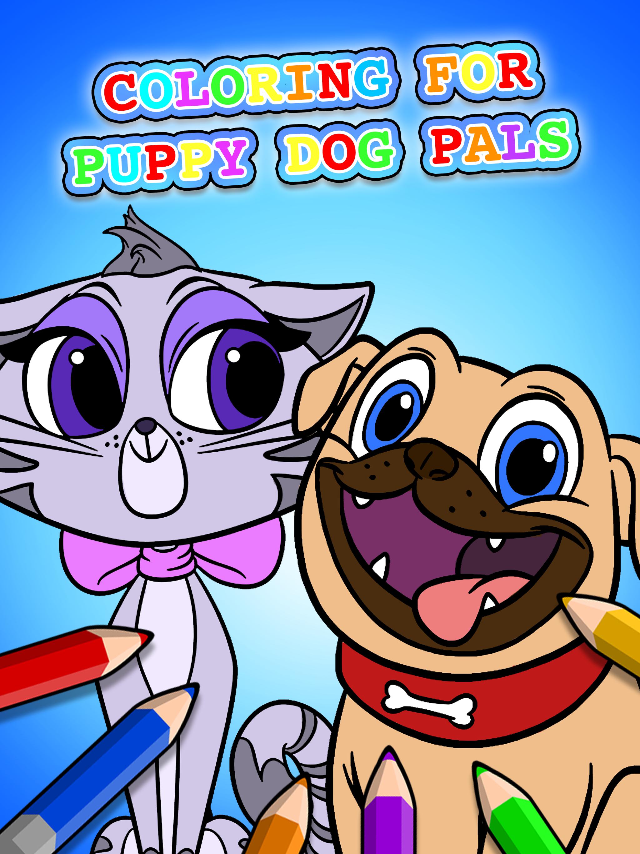 Puppy dog pals coloring pages to print