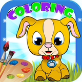 Coloring Dogs for kids biểu tượng