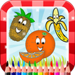 Coloring funny food