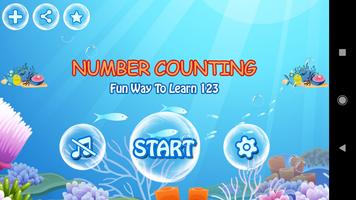 Number Counting for Kids Affiche