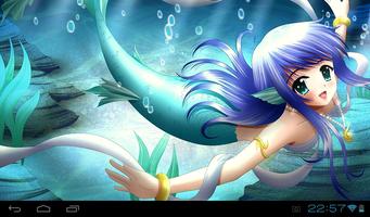 Mermaid HD Live Wallpaper capture d'écran 2