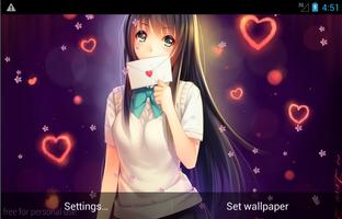 New Anime Girl HD LWP imagem de tela 1