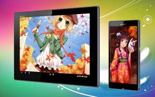 New Anime Girl Live Wallpaper ảnh chụp màn hình 3