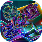 Neon cube live wallpaper biểu tượng