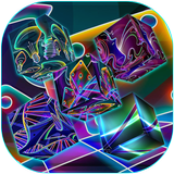 Neon cube live wallpaper biểu tượng