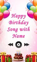 Happy Birthday Song with Name Poster