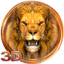 3D golden king lion theme APK