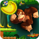 jungle 2 banana monkey running 图标