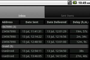 SMS Delay Tracker Affiche