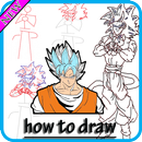 how to draw super saiyan god APK