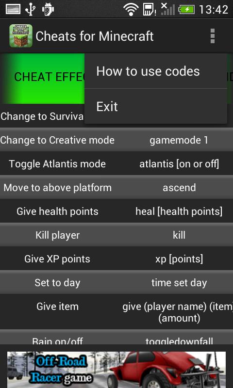 Cheat codes for Minecraft for Android - APK Download
