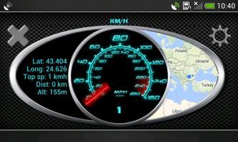 在KPH，GPS英里時速表 海報