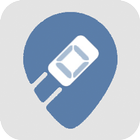Pick up taxi for driver icon