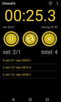 Stopwatch for workouts (free) poster