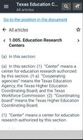 Texas Education Code syot layar 1