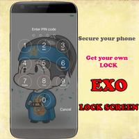 EXO HD screen locker الملصق