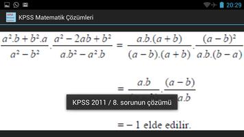KPSS Matematik Çözümleri capture d'écran 3