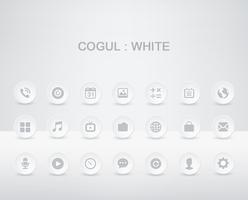 갤럭시 S6 엣지 터치위즈 테마 -COGUL:WHITE screenshot 1