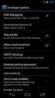Developer options Screenshot 1