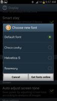 Font settings پوسٹر