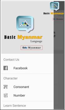 Learn Myanmar language - Basic syot layar 1