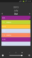 Color Calendar capture d'écran 2
