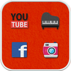 Felt Santa icon theme icône