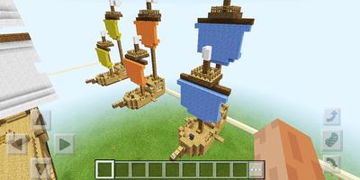 Sky wars for PvP. MCPE map Affiche