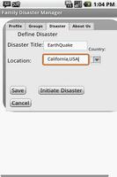 1 Schermata Family Disaster Manager-Free