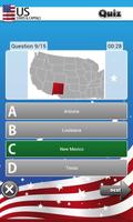 برنامه‌نما US States and Capitals Quiz عکس از صفحه