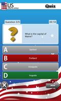 US States and Capitals Quiz syot layar 2