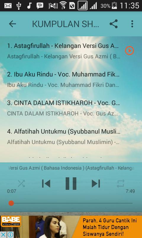 KUMPULAN SHOLAWAT GUS AZMI LENGKAP for Android - APK Download
