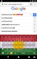 Clavier Kurde Kurmanji + Emoji + Kurdistan Drapeau Affiche