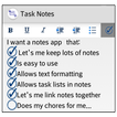 Task Notes