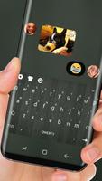 Black Wood Keyboard Theme for Huawei screenshot 2