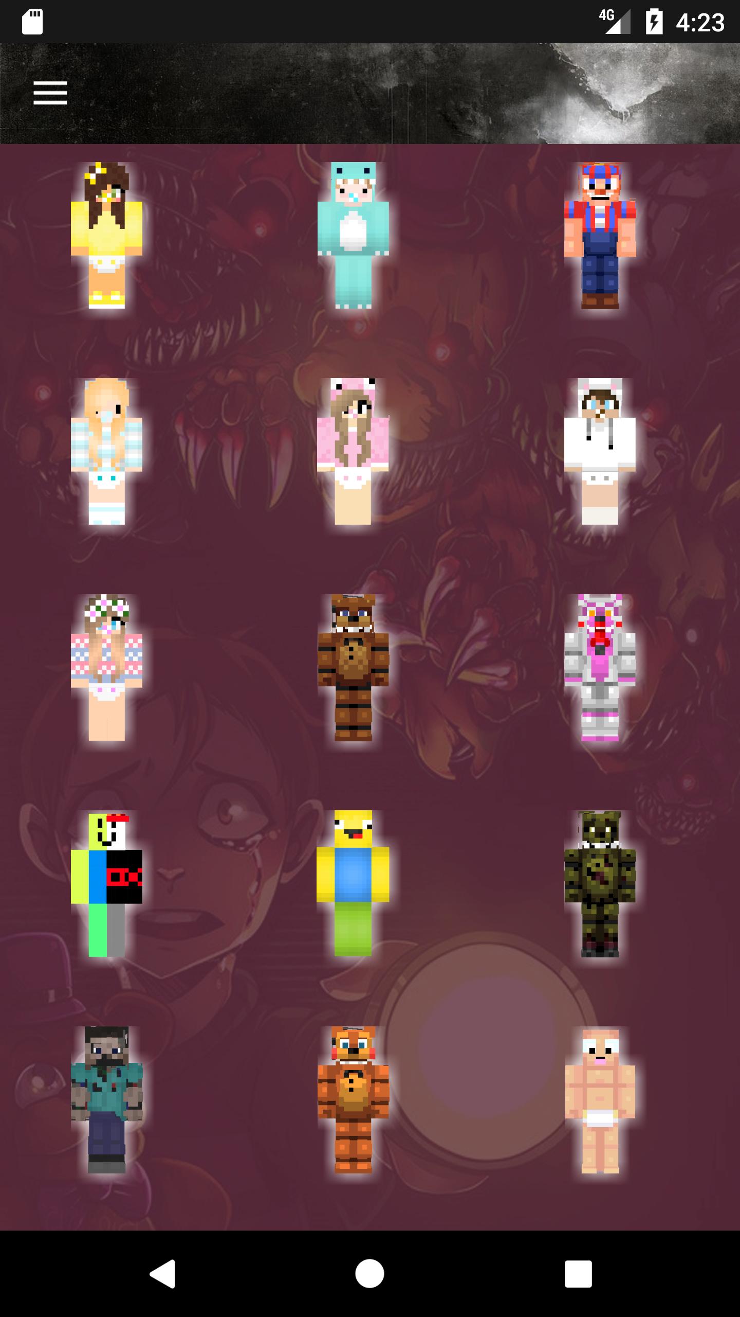 Skins For Baby Fnaf And Roblox For Minecraft Pe For Android Apk Download - skins de roblox minecraft