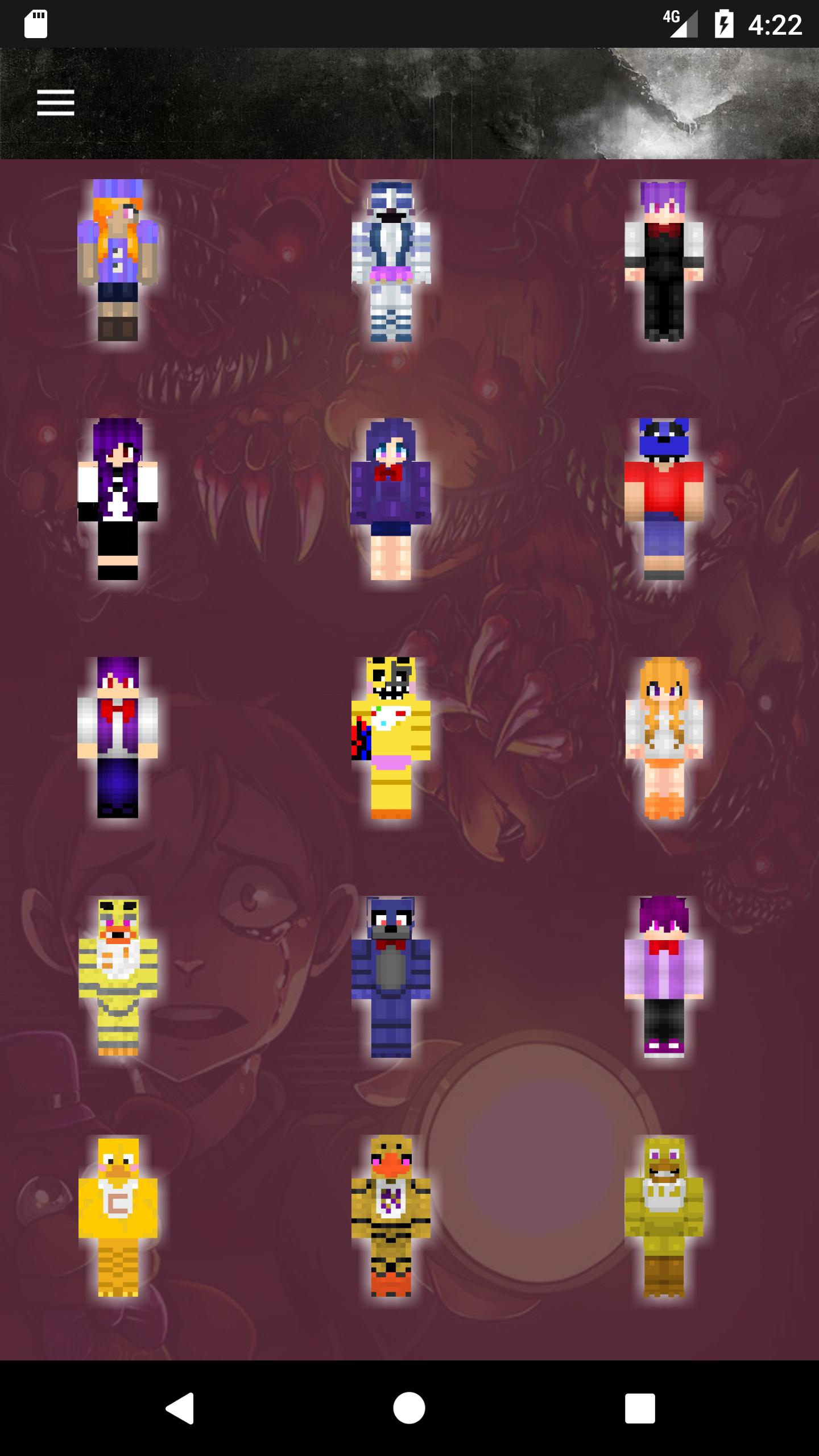 Skins For Baby Fnaf And Roblox For Minecraft Pe For Android Apk - fnaf skins official roblox