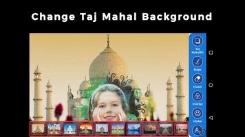 Photo Editor: Taj Mahal Background imagem de tela 2