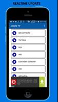 MOBILE TV:ONLINE LIVE HD TV تصوير الشاشة 1