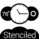 Stenciled Clock Black (UCCW) APK