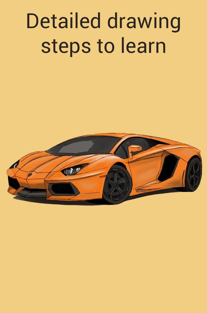 How To Draw A Lamborghini Car Easy Step By Step For Android