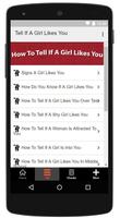 1 Schermata How To Tell If A Girl Likes You