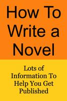 HOW TO WRITE A NOVEL poster