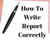 How to Write Report Correctly biểu tượng