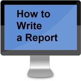 HOW TO WRITE A REPORT icon