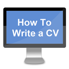 HOW TO WRITE A CV ícone